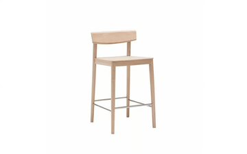 SMART BQ0651 - High stool with footrest with back by Andreu World - view 2
